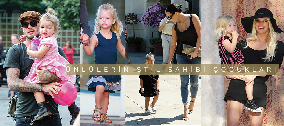 Ünlülern stil sahibi çocukları