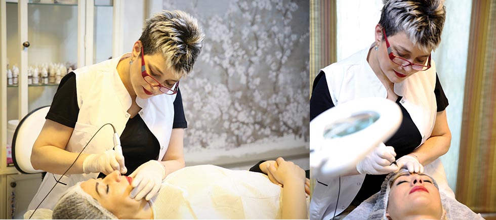 GÜRCAN BİLGE,  KALICI MAKYAJ SANATIYLA FARK YARATIYOR 