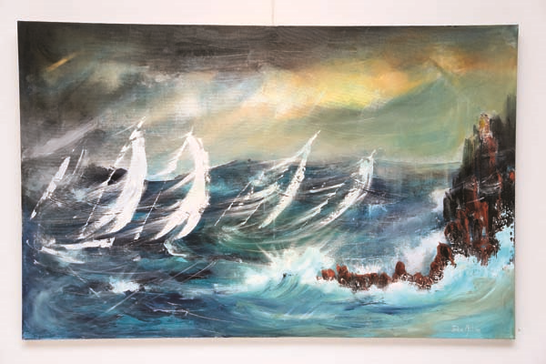 EKAVART GALERİ’DE TUVALDEKİ “UMUDUN IŞIĞI”