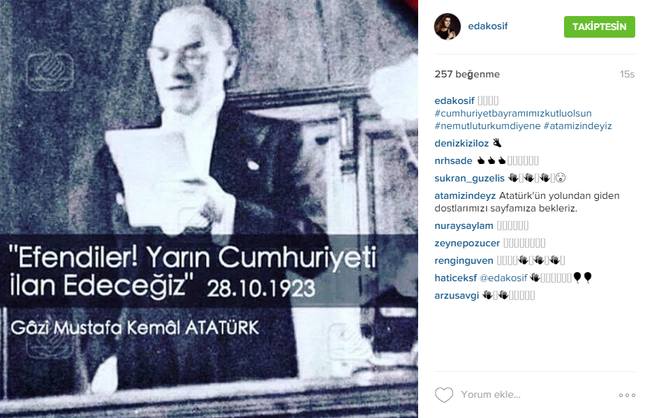 CEMİYETİN CUMHURİYET MESAJLARI