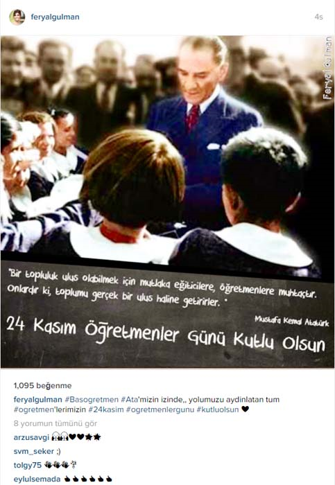 24 KASIM ÖĞRETMENLER GÜNÜNÜ SOSYAL MEDYADAN KUTLADILAR...