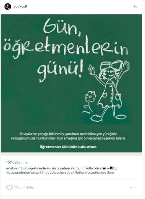 24 KASIM ÖĞRETMENLER GÜNÜNÜ SOSYAL MEDYADAN KUTLADILAR...