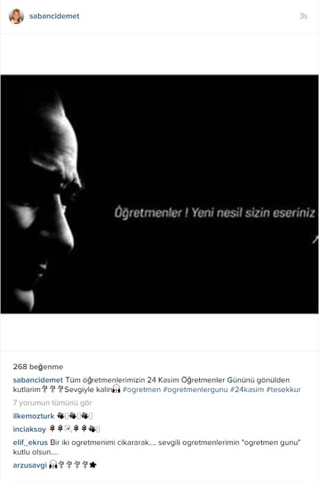 24 KASIM ÖĞRETMENLER GÜNÜNÜ SOSYAL MEDYADAN KUTLADILAR...