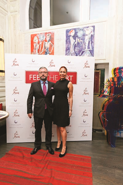 ESERLERİNİ  “SANAT KOKTEYLİ” DAVETİNDE TANITTILAR