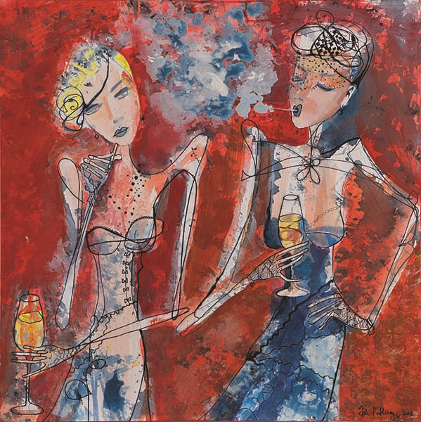 ESERLERİNİ  “SANAT KOKTEYLİ” DAVETİNDE TANITTILAR