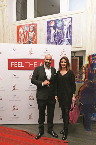 ESERLERİNİ  “SANAT KOKTEYLİ” DAVETİNDE TANITTILAR