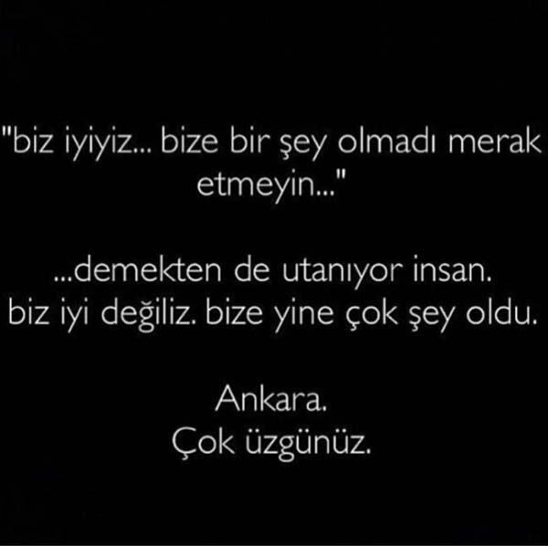 ÜNLÜ İSİMLERDEN ANKARA TEPKİLERİ