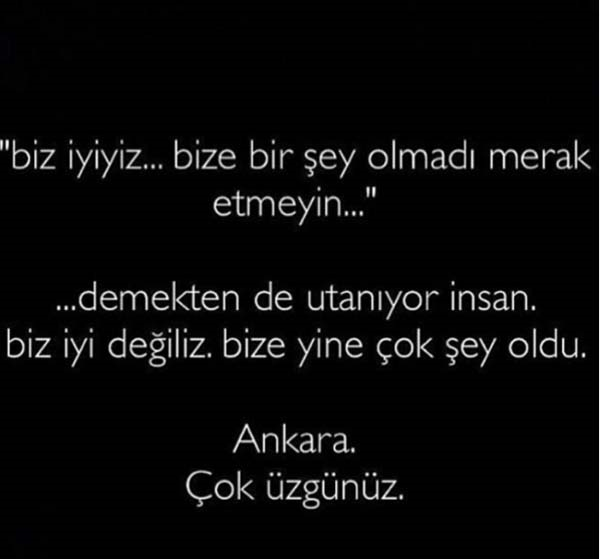 ÜNLÜ İSİMLERDEN ANKARA TEPKİLERİ