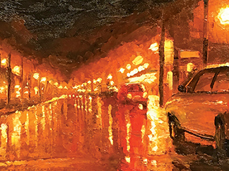 FRİSONİ’DEN “YOLDA OLMA” DUYGUSU VE TUVALDEKİ KENT PEYZAJLARI