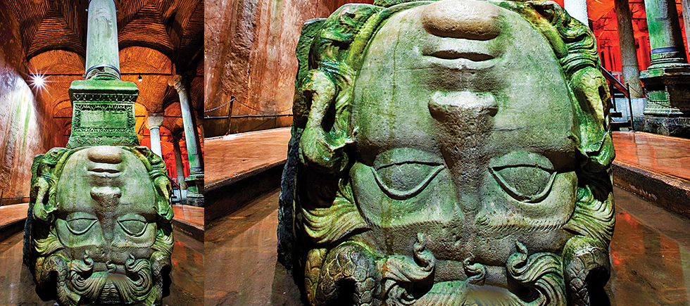 YEREBATAN SARNICI’NDAKİ MEDUSA BAŞLI ŞAMDANLAR