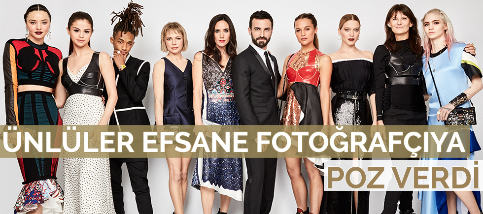 ÜNLÜLER EFSANE FOTOĞRAFÇIYA POZ VERDİ