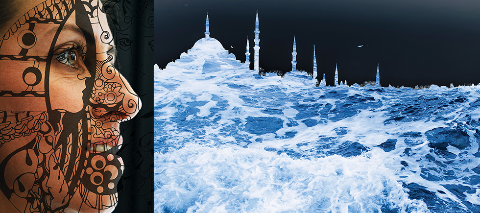 ÇİZGİNİN GÜCÜ, FOTOĞRAF ÜZERİNDE  “IŞIĞIN YANSIMALARI-İSTANBUL”