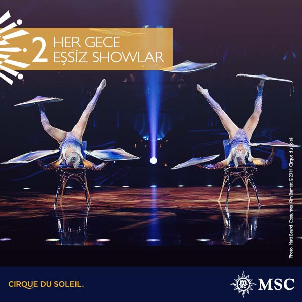 CIRQUE DU SOLEIL DENİZE İNİYOR