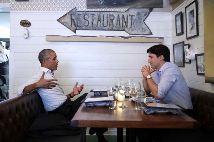 BARACK OBAMA VE JUSTIN TRUDEAU BİR ARAYA GELDİ