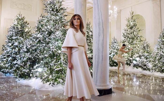  YILBAŞI HAZIRLIKLARINA MELANIA TRUMP ELİ DEĞDİ