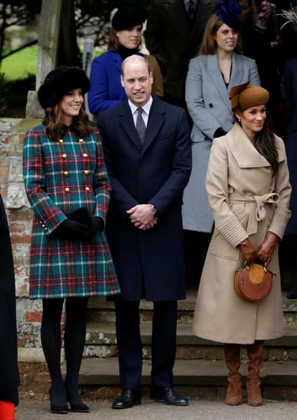 KATE MIDDLETON VE MEGHAN MARKLE AYNI KAREDE