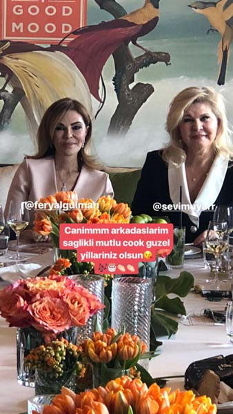 FERYAL GÜLMAN VE SEVİM UYAR DOĞUM GÜNLERİNİ KUTLADI