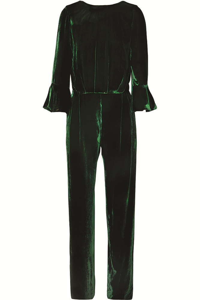 YILBAŞINDA YEŞİL KADİFE ŞIKLIĞI