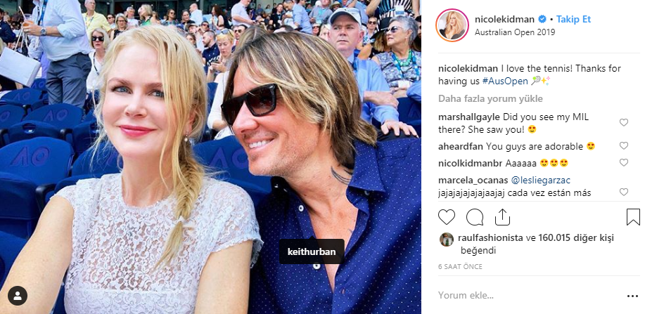 NICOLE KIDMAN VE KEITH URBAN AŞK TAZELEDİ