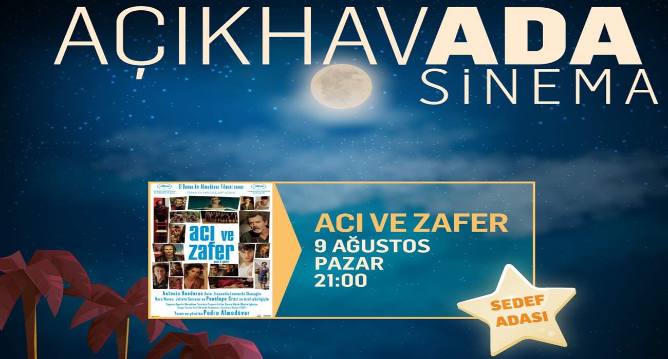 Adalar'da açıkhavada sinema keyfi