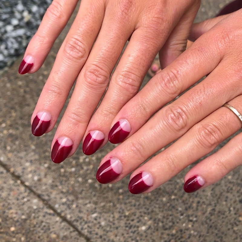 'Nail Art' Önerileri: Bordo Tırnaklar