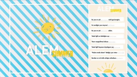 Ünlü İsimler ile Yaz Anketi