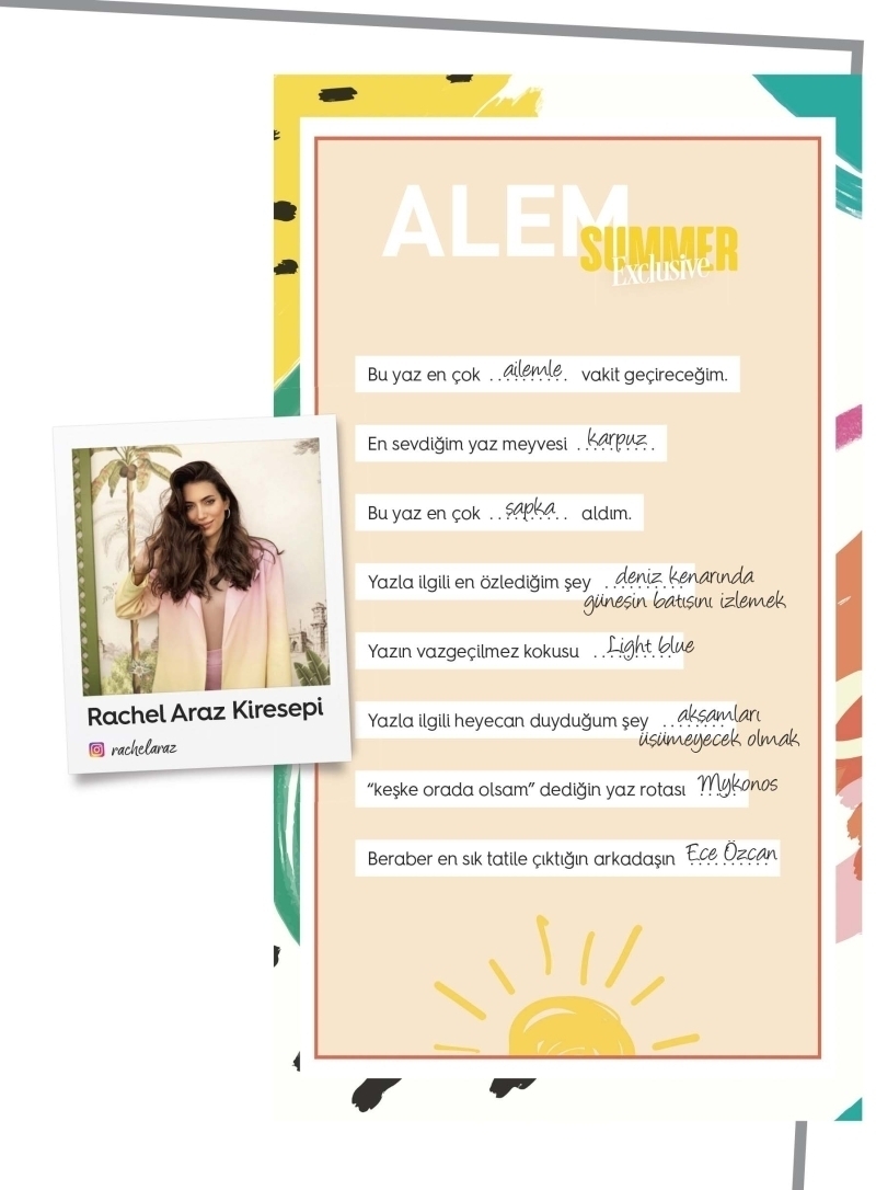 Ünlü İsimler ile Yaz Anketi