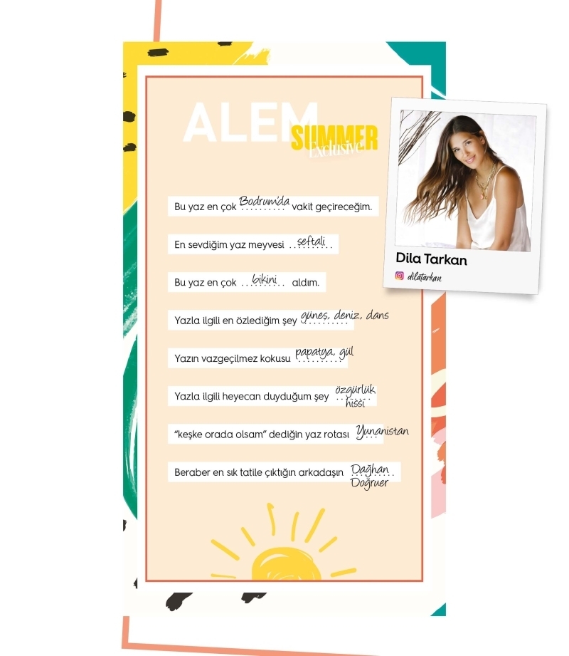 Ünlü İsimler ile Yaz Anketi