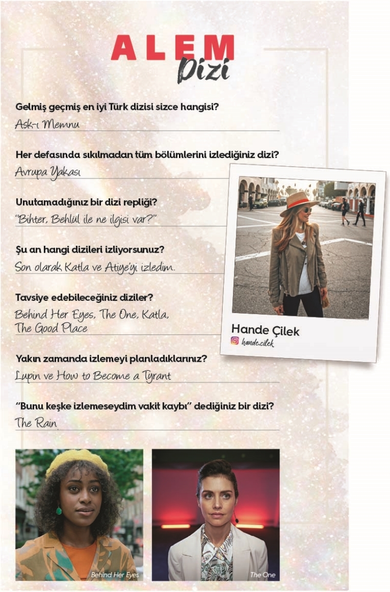 Ünlü İsimlerden Dizi Tavsiyeleri