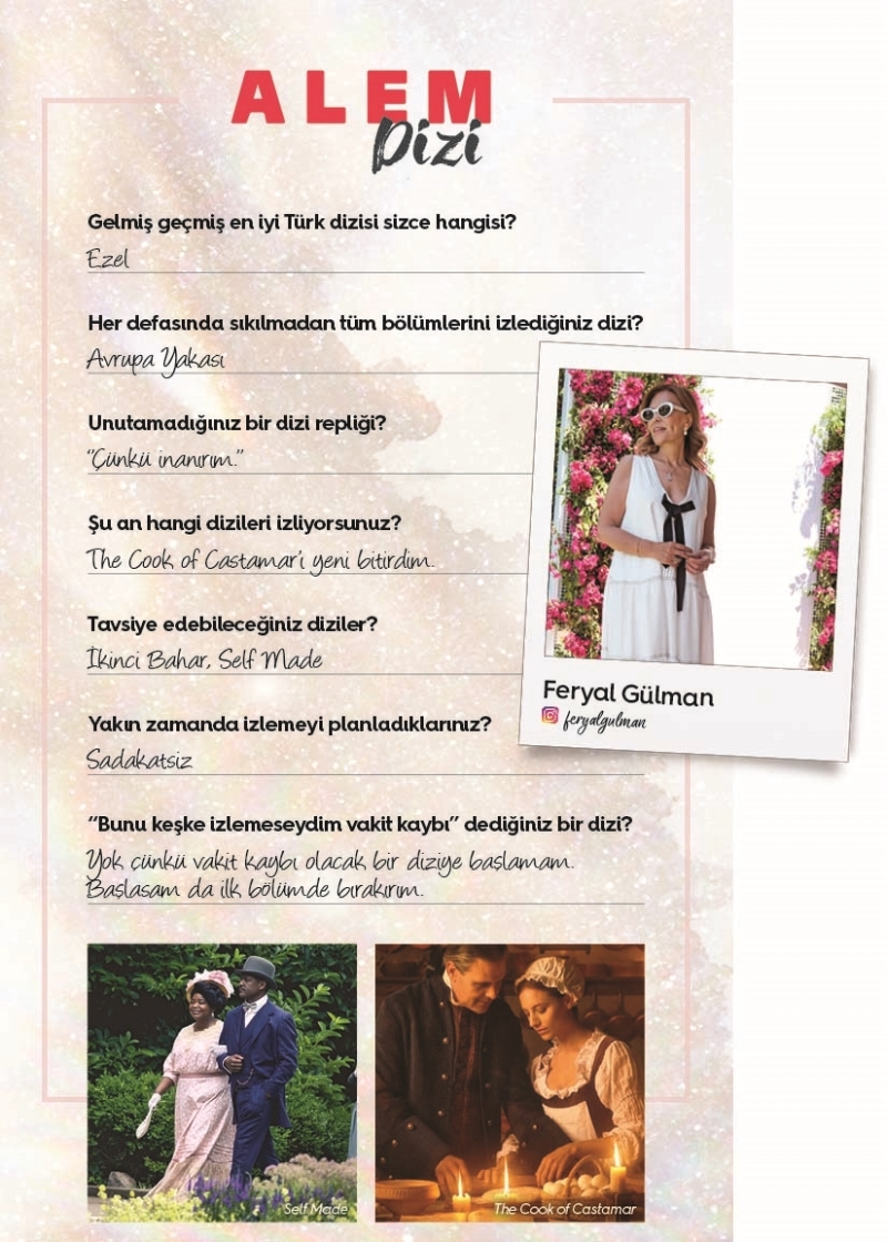 Ünlü İsimlerden Dizi Tavsiyeleri